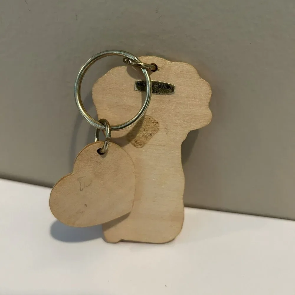 Vintage Wooden Best Grandma Keychain‎
